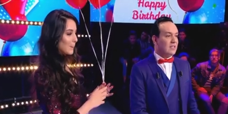 بالفيديو: خطيبة علاء الشابي تفاجئه في برنامج 'أمور جدية' وتحتفل معه بعد ميلاده